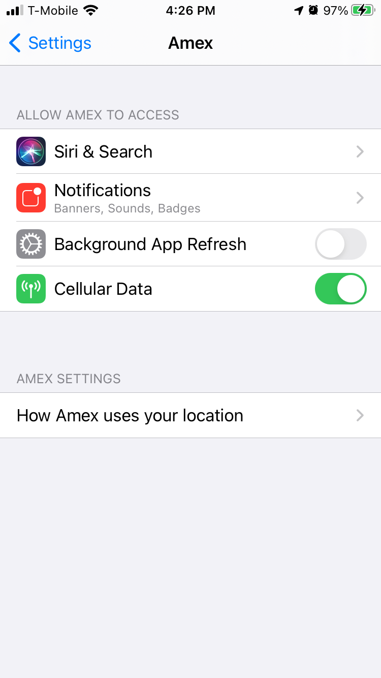 Apparently you can't disable location services in certain 3rd-party ...